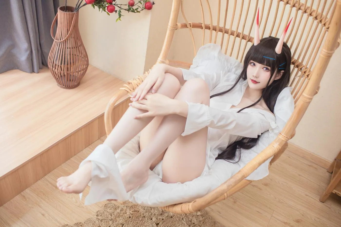 花兮_honoka – NO.03 能代 宁静的六叠间 [18P]插图5